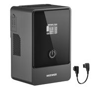 NEEWER Mini Batterie à Montage en V 6800 mAh 99 Wh, 100 W bidirectionnel USB C PD 3.0, Charge Rapide, Recharge complète de 2,5 h, 6 Ports/OLED pour caméra vidéo, caméscope Compatible avec SmallRig