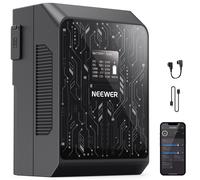 NEEWER Mini Batterie V Mount Intelligente NEEWER APP Contrôle, 6800mAh 99Wh avec Charge Rapide 100W PD, OLED, Deux Port USB C/D Tap/BP/USB A/Deux DC, Compatible avec BMPCC 4K 6K Caméscope, PS099S