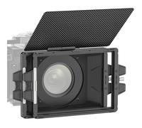NEEWER Mini Matte Box avec 2 Plateaux de Filtre 4" x5,65, 4 Adaptateurs d'objectif Circulaires, Drapeau en Carbone Compatible avec Accessoire SmallRig et NEEWER Filtre Cinéma K&F NISI TIFFEN, PG002