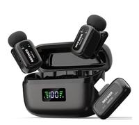 NEEWER Mini Microphone Cravate KM19 Compatible avec iPhone 17 16 15, Noir