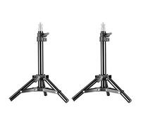 Neewer® Mini Set de 2 Pieds d'éclairage arrière en Aluminium pour réflecteur/Softbox/lumière/diffuseur/Fond Hauteur maximale 80 cm