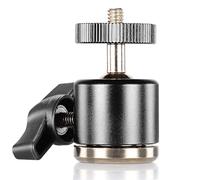 NEEWER Mini Support à Rotule Aluminium Rotatif 360° Base Fileté 1/4" 3/8" pour Trépied et Support d'éclairage pour Montage DSLR Compatible avec Canon Nikon Sony iPhone 15Pro Max GoPro Hero 12 11 10 9