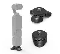 NEEWER Mini Trépied Compatible avec DJI Osmo Pocket 3,Petit Support Bureau pour Caméra Stabilisée avec Vis 1/4" Compatible avec Insta360 X5 X4 X3 Caméra Action,Commutateur Mode Vertical/Portable,AC051