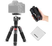 NEEWER Mini Trépied de Bureau, 20"" Support de Voyage Portable en Alliage d'Aluminium, Rotule à 360°, 1/4"" Plaque QR pour DSLR, Caméscope, Enregistrement Vidéo, Charge Max.5kg, Chiffon de Nettoyage