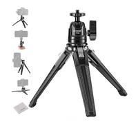 NEEWER Mini Trépied de Bureau, Perche à Selfie Portable de Voyage avec Tête Sphérique à 360° & Vis 1/4" pour Appareil Photo,Phone Portable,Caméra d'Action,Chiffon de Nettoyage,Charge Maximale 3kg,TP29