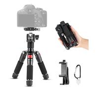 NEEWER Mini trépied de Bureau pour Appareil Photo avec Support pour Téléphone Portable, Compatible avec iPhone, Support Portable pour Webcam DSLR, Tête Sphérique 360°, Plaque QR 1/4", TP-AAM521