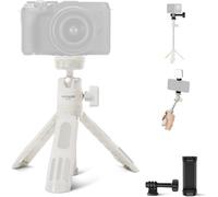 NEEWER Mini Trépied Perche Stick Compatible avec iPhone, GoPro, Insta360, DJI avec Rotule 360°, Axe Central Élevé, Support Vlog en métal pour Caméra, Webcam, Téléphone Portable, TP43 Blanc