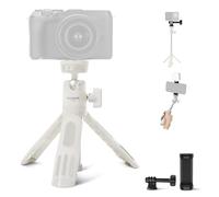 NEEWER Mini Trépied Perche Stick Compatible avec iPhone, GoPro, Insta360, DJI avec Rotule 360°, Axe Central Élevé, Support Vlog en métal pour Caméra, Webcam, Téléphone Portable, TP43 Blanc