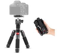 NEEWER Mini Trépied pour Appareil Photo avec Rotule à 360° en Alliage d'Aluminium 20"/50cm 1/4" Plaque Rapide de Type Arca,Trépied de Voyage de Bureau Portable pour Caméscope DSLR, Charge Max:11lb/5kg
