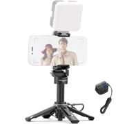 NEEWER Mini trépied pour téléphone, Perche à Selfie légère et Pliable, Support Bureau avec télécommande et Griffe Porte-Accessoires, Compatible avec iPhone, Android et Samsung, PA986 Noir