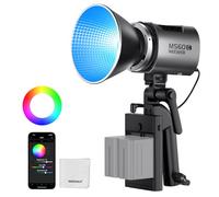 NEEWER MS60C RGBWW LED Lampe Vidéo 2.4G/Contrôle APP, 65W Mini RGB COB Éclairage Continu, 2700K-6500K 8300lux/1m CRI97+ 17 Effets, Projecteur Bowens Portable pour Enregistrement Photographie Studio