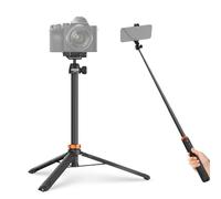 NEEWER Basics Perche à Selfie 59 Pouces, Compatible avec iPhone Canon Sony DSLR, Petit Support de Bureau Portable en métal avec rotule à 360° pour téléphone Portable, Enregistrement vidéo et Tournage