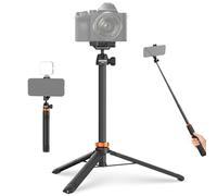 NEEWER Basics Perche à Selfie 59 Pouces, Compatible avec iPhone Canon Sony DSLR, Petit Support de Bureau Portable en métal avec rotule à 360° pour téléphone Portable, Enregistrement vidéo et Tournage