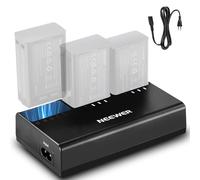 NEEWER NC3-Z1 Kit de Chargeur de Batterie Triple Slot pour NEEWER Z2, Z1, Z760, Z880 TTL, Flash Speedlite, 7,4 V/2600 mAh, Sortie CC 8,4 V/5 V, Chargeur USB CA avec câble d'alimentation CA (Prise