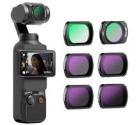 NEEWER ND CPL UV Kit de 6 filtres magnétiques compatibles avec DJI OSMO Pocket 4&3 : filtres UV à densité Neutre ND16, ND32, ND64 et ND256, polarisants circulaires, Verre Optique HD traité