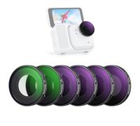 NEEWER ND Filtres compatibles avec Insta360 GO Ultra (UV/CPL/ND8/ND16/ND32/ND64), Filtre polariseur Circulaire à Visser, densité Neutre, Verre Optique HD, Accessoires pour caméra d'action,FL-C53