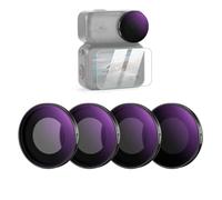 NEEWER ND/PL Kit de filtres compatibles avec DJI Osmo Nano (ND8/PL+ND16/PL+ND32/PL+ND64/PL), filtres polarisés à densité Neutre à Visser pour Objectif caméra d'action avec Protection d'écran,4 Packs