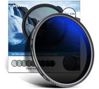 NEEWER ND2-ND400 Filtre ND Variable 77 mm (1 à 9 arrêts) avec revêtement Multicouche, imperméable, résistant aux Rayures, Ultra Fin et Variable, Filtre Gris