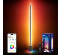 NEEWER NF06 Lampadaire Intelligent LED,1500lm RGBCW, éclairage d'Angle sur Pied,Compatible avec Google Assistant Alexa,App/AI,Musicale,16 Millions de Couleurs d'éclairage d'Ambiance,pour Salon Chambre