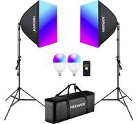 Neewer - NK800 Kit d'éclairage Softbox RVB