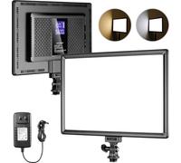 NEEWER Panneau Lumineux 192 LED, 20W Lumière Soft Ultra-Fine Bicolore Dimmable pour Caméra DSLR, Batterie Lithium Intégrée 8000mAh, 3200-5600K CRI97+ Éclairage pour Photo, Vidéo, Streaming en Direct