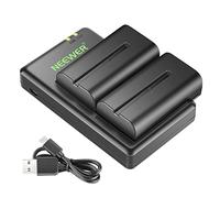 NEEWER NP-F550 Chargeur de Batterie Compatible avec Sony NP-F970 F750 F770 F960 F550 F530 F330 F570 CCD-SC55 TR516 TR716 TR818 TR910 NEEWER Lumière LED/Moniteur/Curseur de caméra (2 Paquets,Noir)