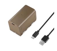 NEEWER NP-F750 Batterie de Rechange 7000 mAh, Temps de Charge complète 5,4 h avec Port/câble USB de Type C, Batterie Rechargeable pour Appareil Photo, lumière vidéo, Moniteur pour Sony NP-F550 F750