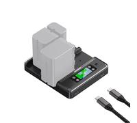 NEEWER NP-F970 Chargeur 4 canaux avec Consolidation d'alimentation Intelligente,Compatible avec Sony NP-F550 & 750,Batterie NPF,Charge PD100W,Double Port USB-C,Écran OLED,Câble Type-C 100W,NW-F4R