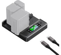 NEEWER NP-F970 Chargeur 4 canaux avec Consolidation d'alimentation intelligente¿compatible avec Sony NP-F550 & 750¿Batterie NPF¿Charge PD100W¿Double port USB-C¿Écran OLED¿Câble Type-C 100W¿NW-F4R