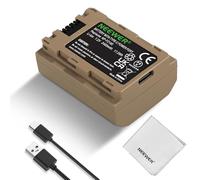NEEWER NP-FZ100 Batterie Remplacement,2400mAh Type C,Charge Rapide en 2,5h avec Câble USB Type C,Chiffon Nettoyage,Compatible avec Sony A7RV A7SIII A7IV ZV-E1 FX3 FX30 A1 A9 A9II A6700 A6600 A7C A7CII