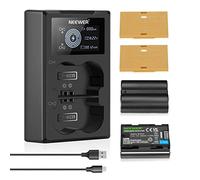 NEEWER NP-W235 Lot de 2 chargeurs de Batterie pour Appareil Photo - Double Fente USB - avec écran LCD - 2400 mAh - Batteries de Rechange compatibles avec Fujifilm X-T5 X-T4 GFX 100S X-H2S GFX 50S II