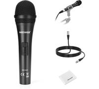 NEEWER NW-040 Microphone dynamique cardioïde avec câble XLR, coque métallique rigide, chiffon nettoyage, microphone unidirectionnel pour instruments de musique, discours en public et streaming