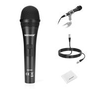 NEEWER NW-040 Microphone Dynamique cardioïde avec câble XLR, Coque métallique Rigide, Chiffon Nettoyage, Microphone unidirectionnel pour Instruments de Musique, Discours en Public et Streaming
