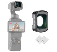 NEEWER Objectif Grand Angle 0,75X Compatible avec DJI Osmo Pocket 3 Creator Combo Accessories, Asphérique Magnétique Multicouche de Caméra d'action, Champ de Vision Élargi à 108°&2 Chiffons Nettoyage