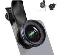 Neewer Objectif Grand Angle 18mm 100°, Grossissement 0,5x Avec Pince Pour Objectif À Filetage 17mm & Bague Adaptation Filtre 67mm, Aussi Pour Cage/Coque/Pince De Téléphone/Plaque Arrière, Ls-42 Pro