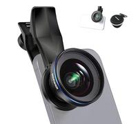 NEEWER Objectif Grand Angle 18mm 100°, Grossissement 0,5X avec Pince pour Objectif à Filetage 17mm & Bague Adaptation Filtre 67mm, Aussi pour Cage/Coque/Pince de Téléphone/Plaque Arrière, LS-42 Pro