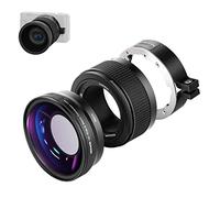 NEEWER Objectif Grand Angle Compatible avec Appareil Photo Sony ZV1, 2 en 1, Grand Angle HD 18 mm et Objectif supplémentaire Macro 10x avec Tube d'extension, Adaptateur de lentille à baïonnette,