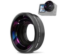 NEEWER Objectif Grand Angle Compatible Uniquement avec DJI Osmo Action 6, Champ de Vision de 185°,Verre Optique HD Multicouches,4 éléments en 4 Groupes,Accessoires Photo pour caméra d'action, FL-B52