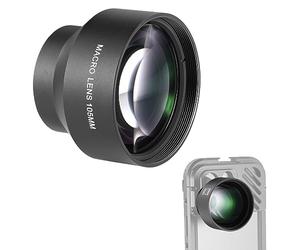 NEEWER Objectif Macro HD 105 mm Uniquement pour Plaque arrière à Filetage de 17 mm, Compatible avec SmallRig Neewer iPhone Samsung avec Adaptateur d'objectif 17 mm, Filetage Avant 46 mm, LS-26