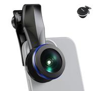 NEEWER Objectif VR 200° Fisheye avec Filetage 17mm, Pince pour Objectif de Téléphone pour Vue Panoramique, Streaming en Direct, Paysages, Architecture, Compatible avec iPhone 16 Pro Max S24 Ultra