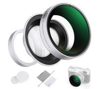 NEEWER Objectifs Fisheye 0,43x & Macro 1,4X pour X100 Série Appareils Photo, Objectif HD 2 en 1 avec Bague d'Adaptation 49mm pour Fujifilm X100 X100S X100F X100T X100V X100VI, LS-46