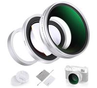 NEEWER Objectifs Grand Angle 0,75x & Macro 1,4X pour X100 Série Appareils Photo, Objectif HD 2 en 1 avec Bague d'Adaptation 49mm pour Fujifilm X100 X100S X100F X100T X100V X100VI, LS-47