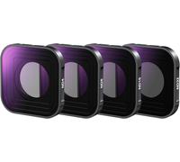 NEEWER Pack de 4 Filtres ND¿ ND4 ND8 ND16 ND32 HD Multicouches en Plastique Fin à Densité Neutre pour Objectif de Caméra d'Action¿ Accessoire Compatible avec GoPro Hero 13 12 11 10 9 noir¿ FL-GP9