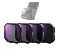 NEEWER Pack de 4 Filtres ND/PL Compatibles avec Insta360 Ace Pro 2,ND8/PL+ND16/PL+ND32/PL+ND64/PL Kit de Filtres Polarisants Polarisants à Densité Neutre à Clipser Accessoire pour Caméra d'Action,FL91