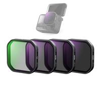 NEEWER Pack de 4 Filtres Polarisants ND Compatibles avec Insta360 Ace Pro 2, PL/ND16/ND32/ND64 Kit de Filtres Polarisants à Densité Neutre et Polarisant Accessoires pour Caméra d'Action à Clipser,FL90