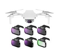 Neewer Pack De 6 Filtres Nd Cpl Compatible Avec Dji Mini 4k/2/Mavic/Se/2 Se,Pour Objectif De Drone,Filtres Polarisants Circulaires À Densité Neutre Nd8/Nd16/Nd32/Nd64/Nd256,Verre Hd Multicouche,Fl-B32