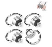 NEEWER Packs de 4 Vis à Anneau en D, Vis de Fixation Filetée 1/4" en Acier Inoxydable de Remplacement pour Bandoulière, Dragonne, Poignée, Cage d'Appareil Photo Reflex Numérique, UA076