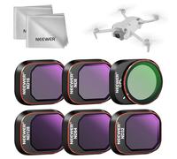 NEEWER Packs de 6 Filtre ND Compatible avec DJI Mini 4 Pro,Verre Optique HD Multicouche ND8 ND16 ND32 ND64 ND128 CPL,Filtre Polarisant Circulaire à Densité Neutre,Accessoire Drone,2 Chiffons Nettoyage