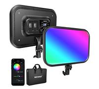 NEEWER Panneau d'éclairage vidéo LED RGB 18,3" avec contrôle APP,360°Pleine Couleur,1 Paquet de 60 W à intensité Variable 2500K~8500K Panneau LED RGB CRI/TLCI 97+ avec 17 Effets de scène spéciaux