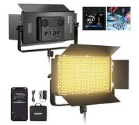 NEEWER Panneau Lumineux Vidéo LED Bicolore 100W, 960 LED 38600Lux@0,5m 2500K-8500K CRI96+/TLCI97+ Luminosité 0-100%, Contrôle APP/2,4G/Panneau/DMX pour Studio Photo Pro, Vidéo Éclairage Scène, AP100B